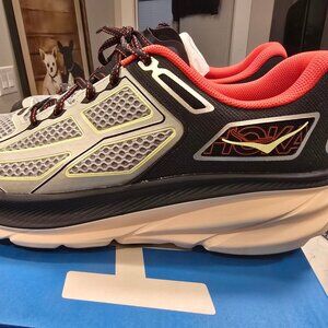 HOKA Clifton One9 Black Habanero White 1155370-HBN Mens Size 10 US NEW